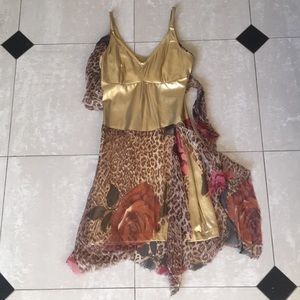 Burning Man Coachella silk festival dress sz small